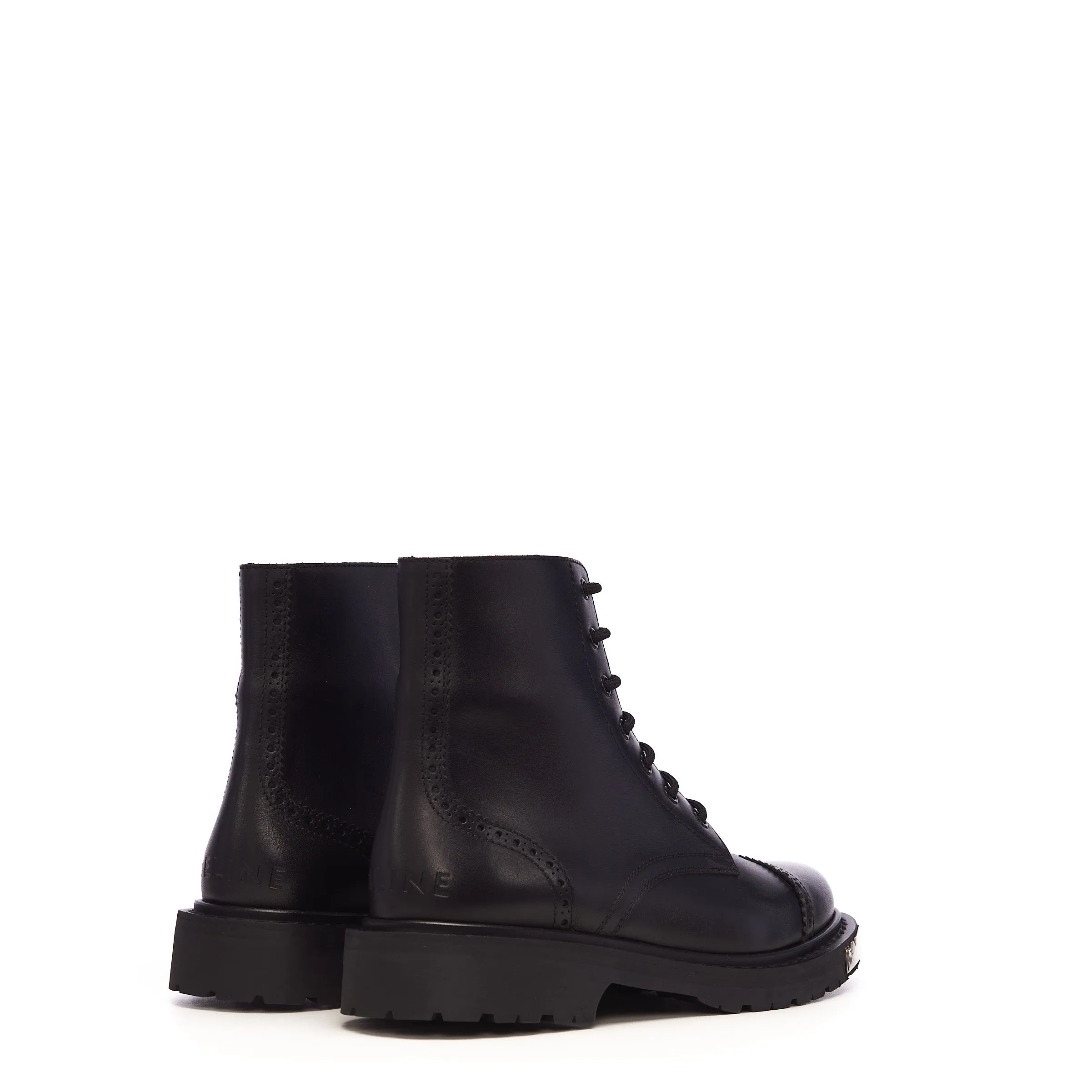 Ranger Lace-up Boot with Protection in Black Shiny Bull Leather