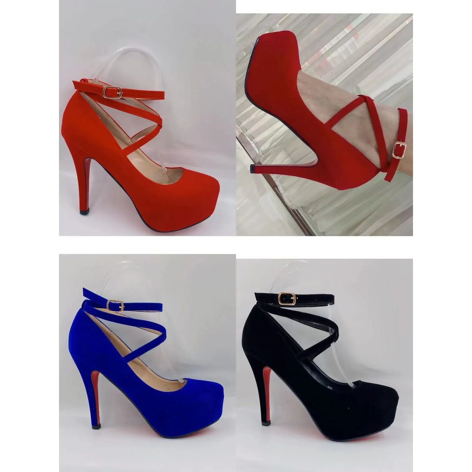 Red Bottom Suede High Heel