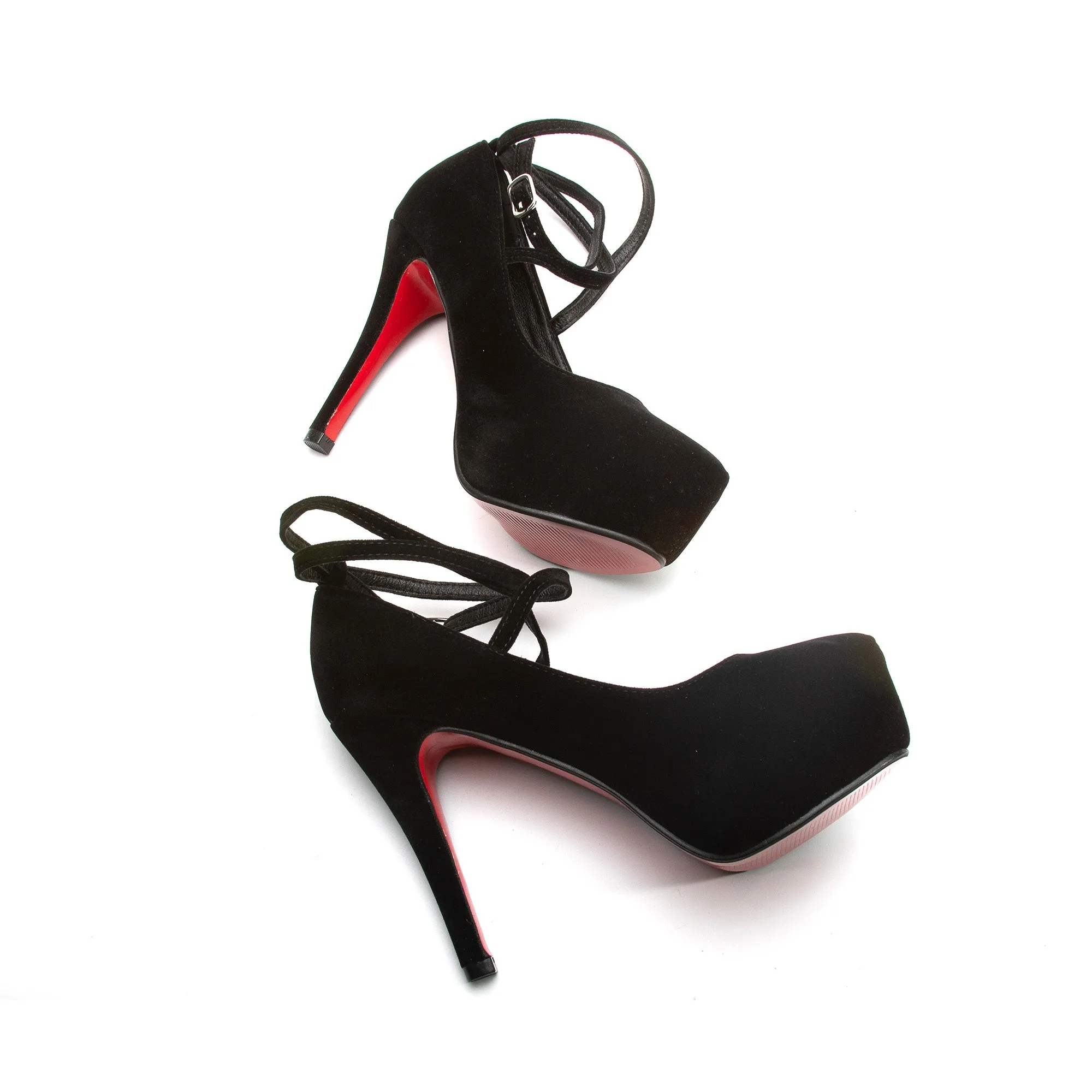 Red Bottom Suede High Heel