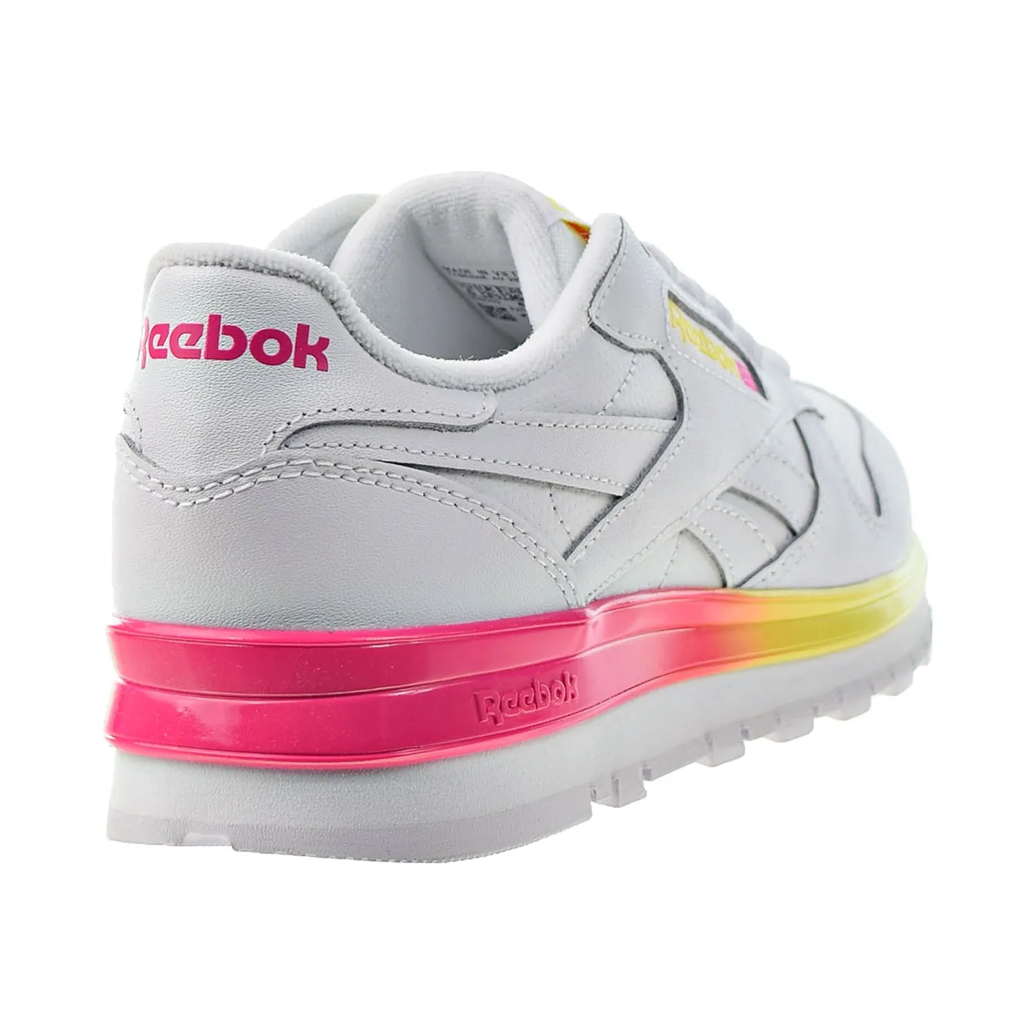 Reebok Classic Leather MU Women's Shoes White-Pink-Navy-Shadow