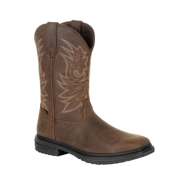 'Rocky' Men's 11" Worksmart SR WP Western - Brown