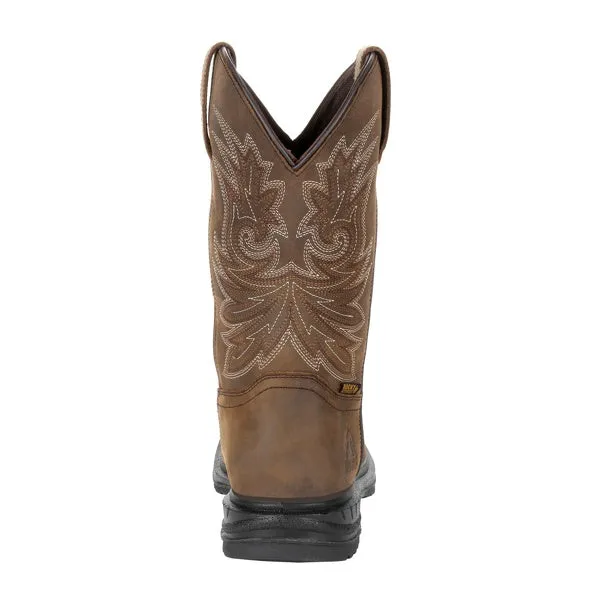 'Rocky' Men's 11" Worksmart SR WP Western - Brown