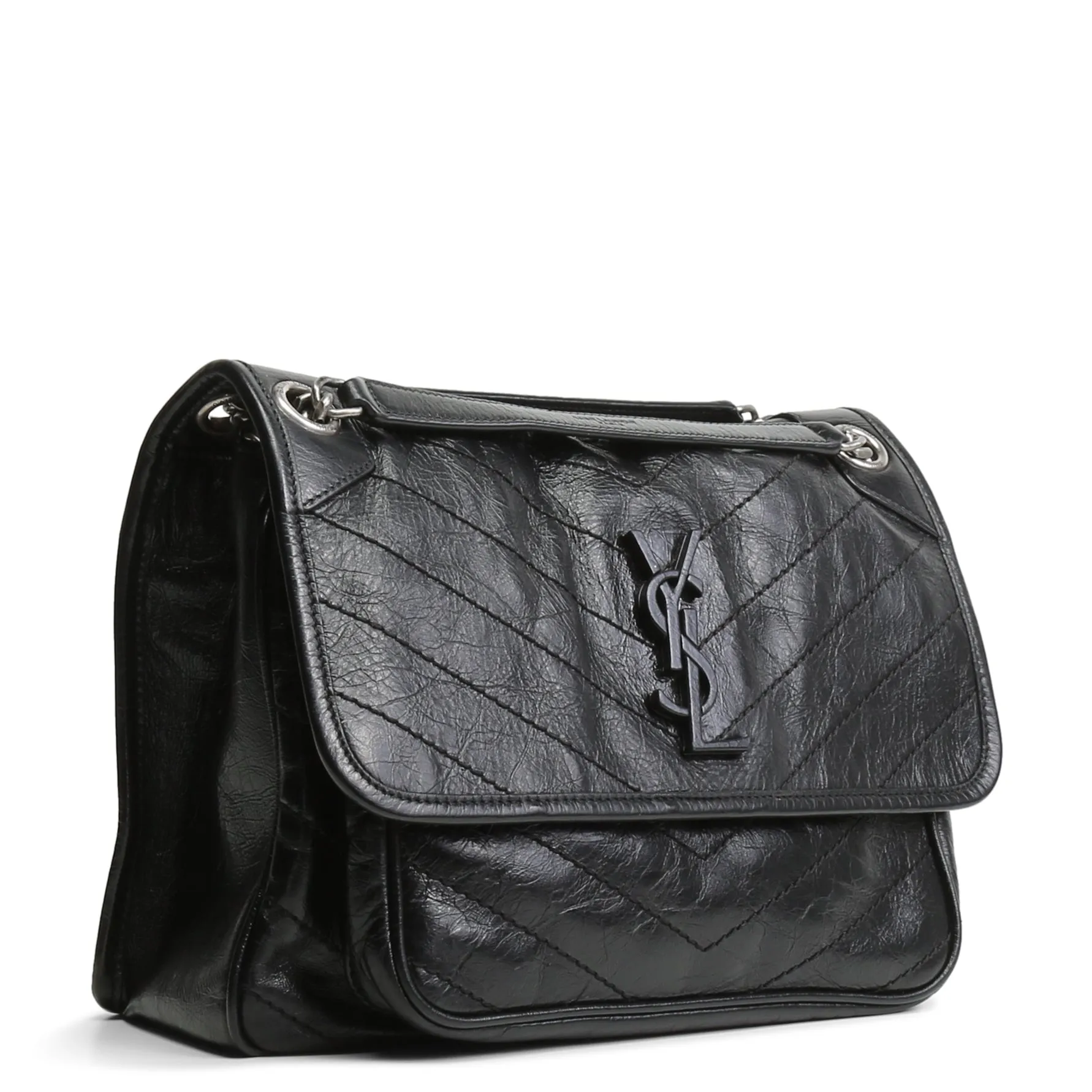 SAINT LAURENT Niki Medium Shoulder Bag - Black