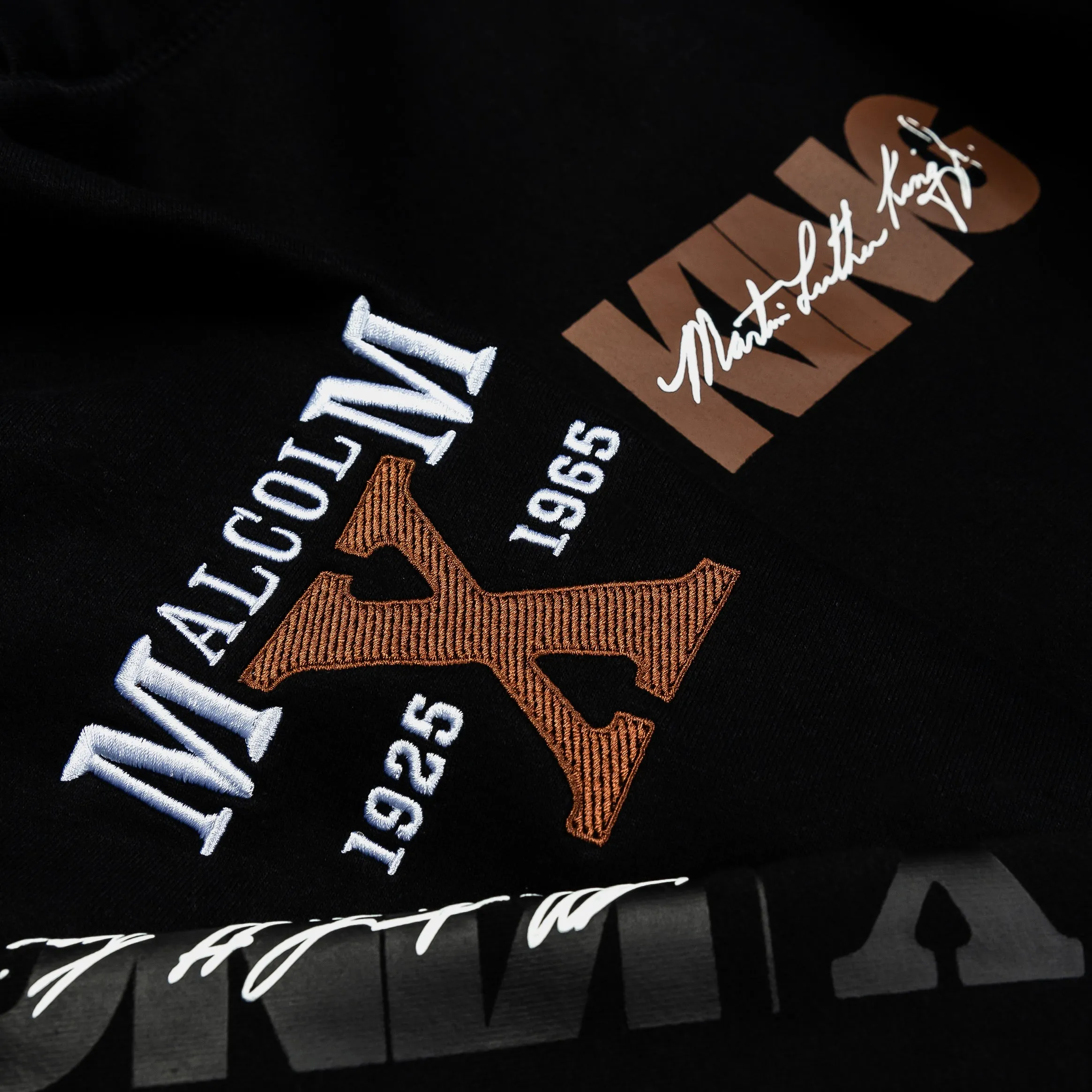 SP x Malcom X & MLK Leaders Pullover Mens Hoodie (Black)