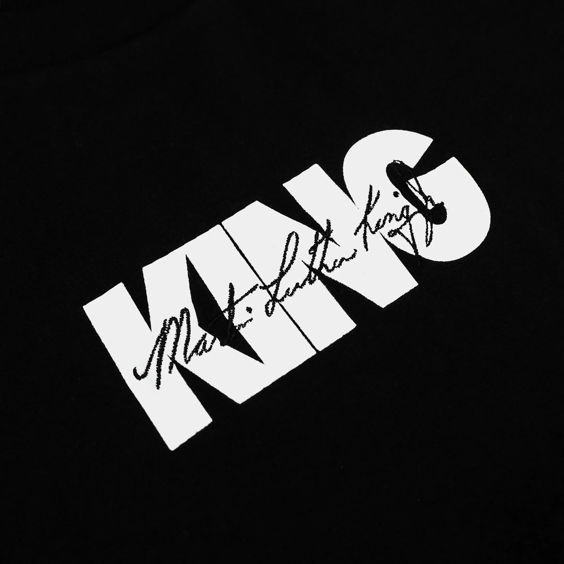 SP x MLK Free At Last Mens Short Sleeve Shirt (Black/White)