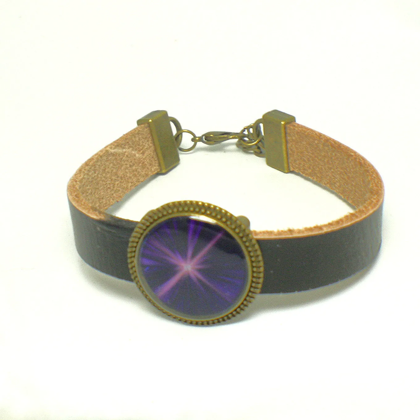 Starburst Leather Bracelet