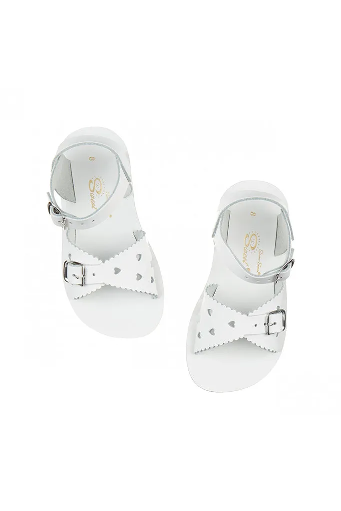 Sweetheart Sandals - White