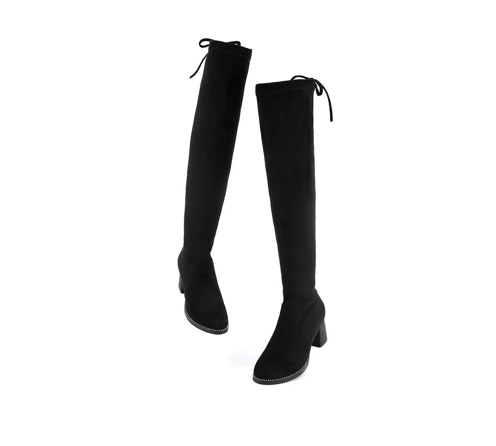 TARRAMARRA Drawstring Over The Knee Studded Detail Fashion Boots Women Jolie