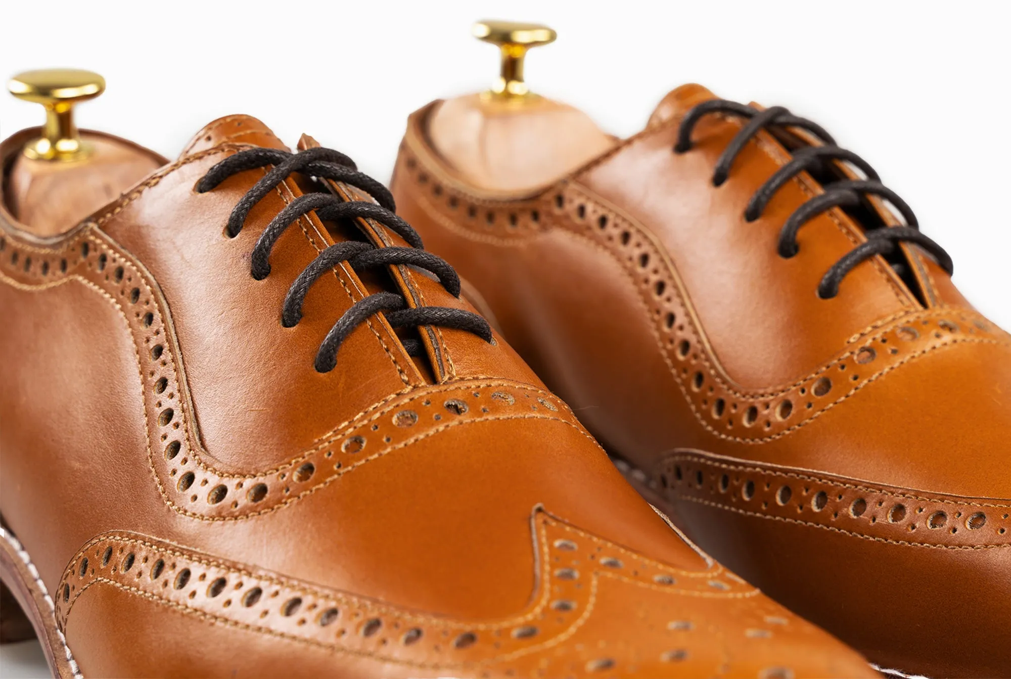 The Grand Wingtip Oxford - Cognac Tan