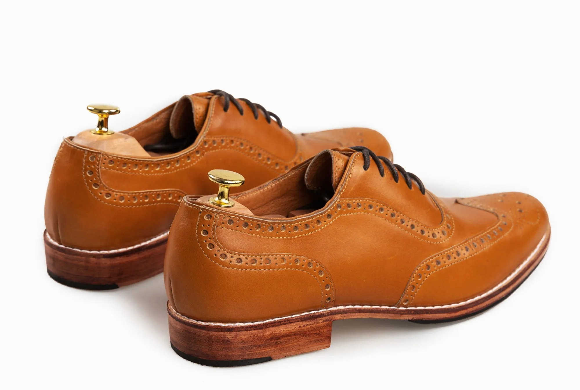 The Grand Wingtip Oxford - Cognac Tan