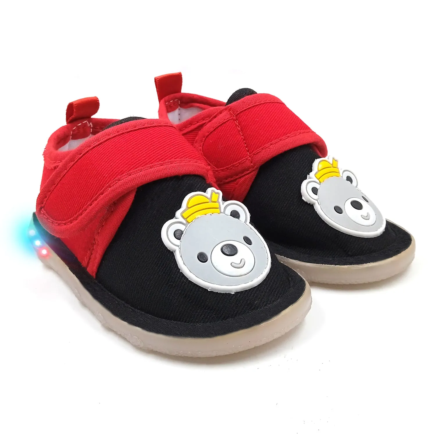 Urbanfeet Attractive King Bear Shoes with LED Light | Shoes for Baby Boys & Girls | 12 Months to 24 Months