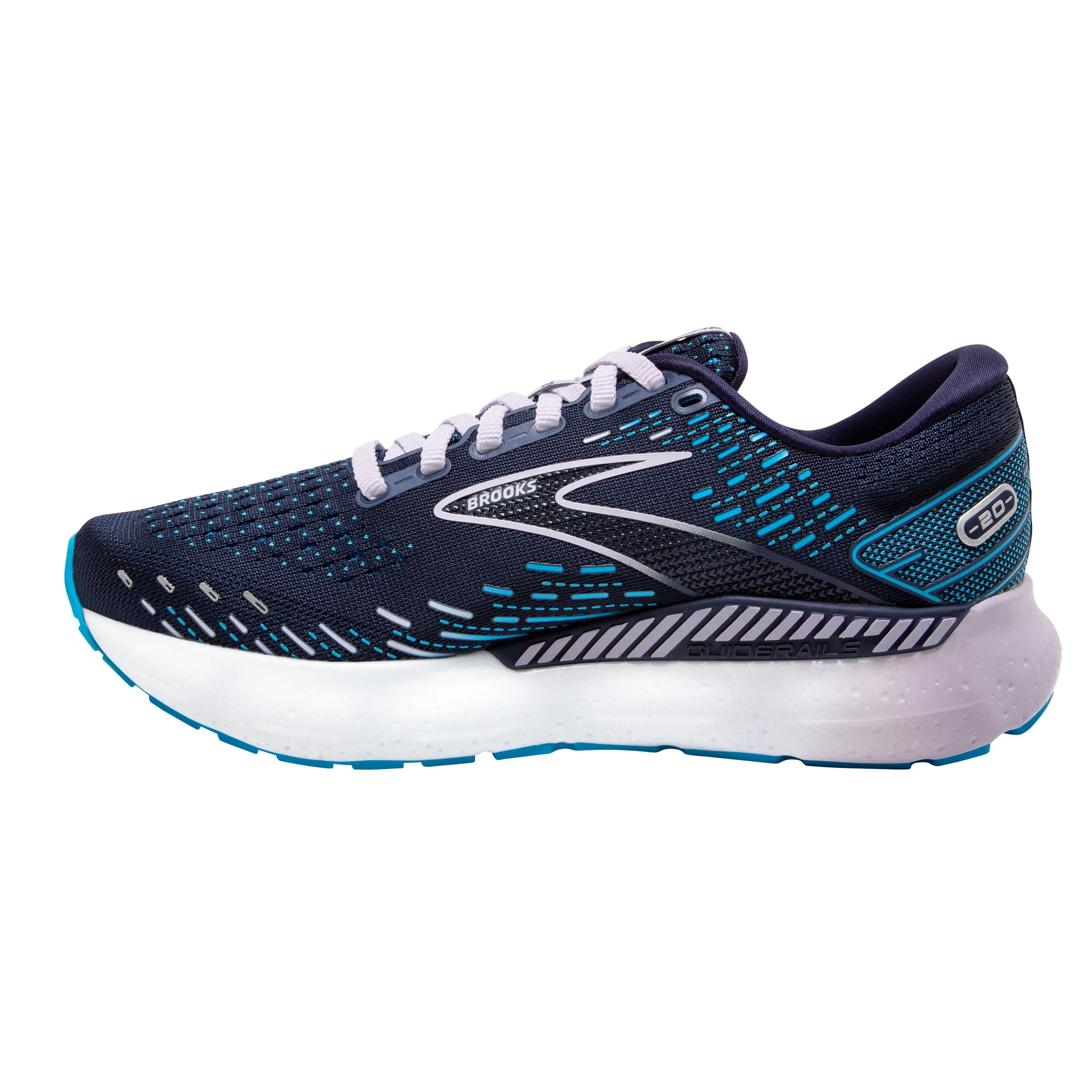 W Brooks Glycerin GTS 20 Peacoat/Ocean/Pastel Lilac