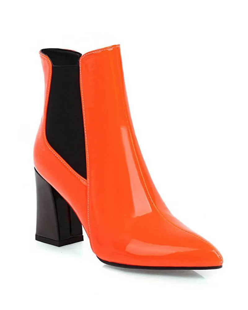 Women's Fashion Web celebrity style Pointed Toe Ankle Boots