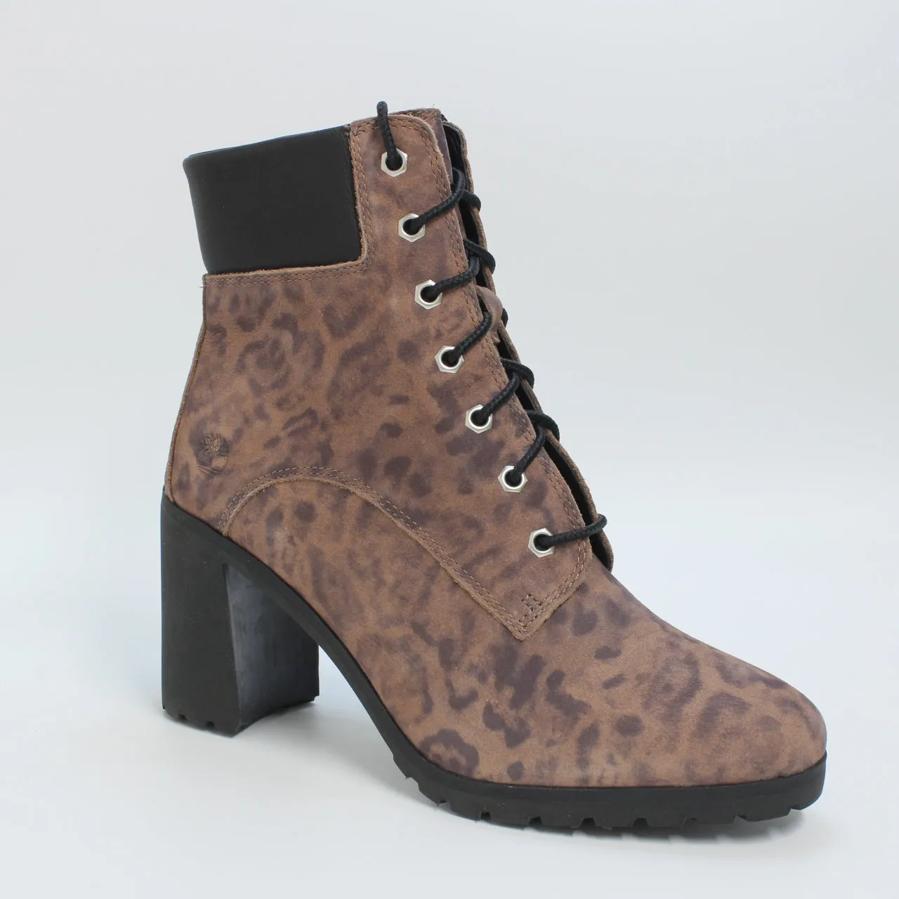 Sure! Heres an optimized title for the e-commerce product:

**Womens Timberland Allington 6-Inch Lace-Up Boots in Leopard Brown - Stylish & Durable Footwear**