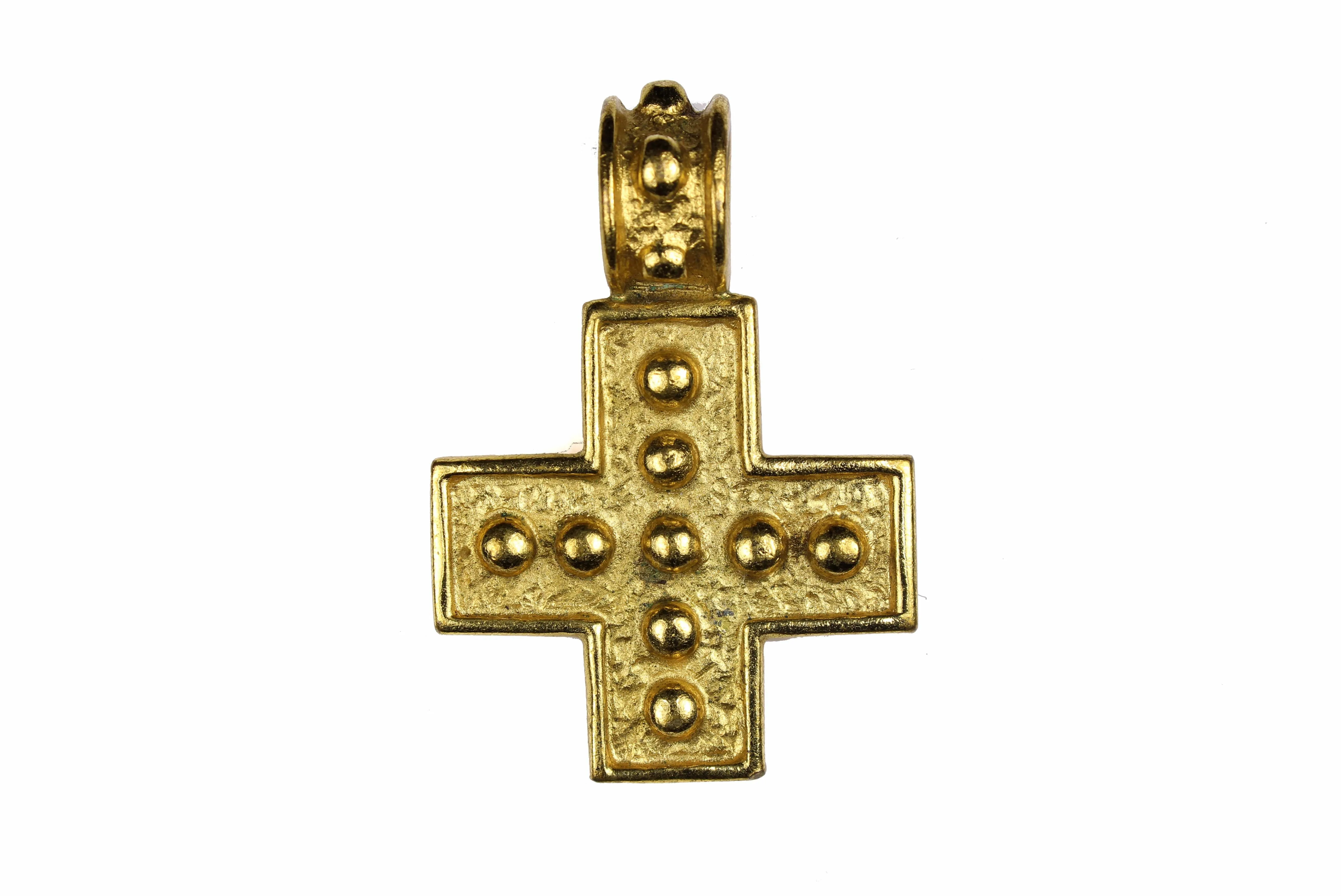 YVES SAINT LAURENT cross pendant necklace