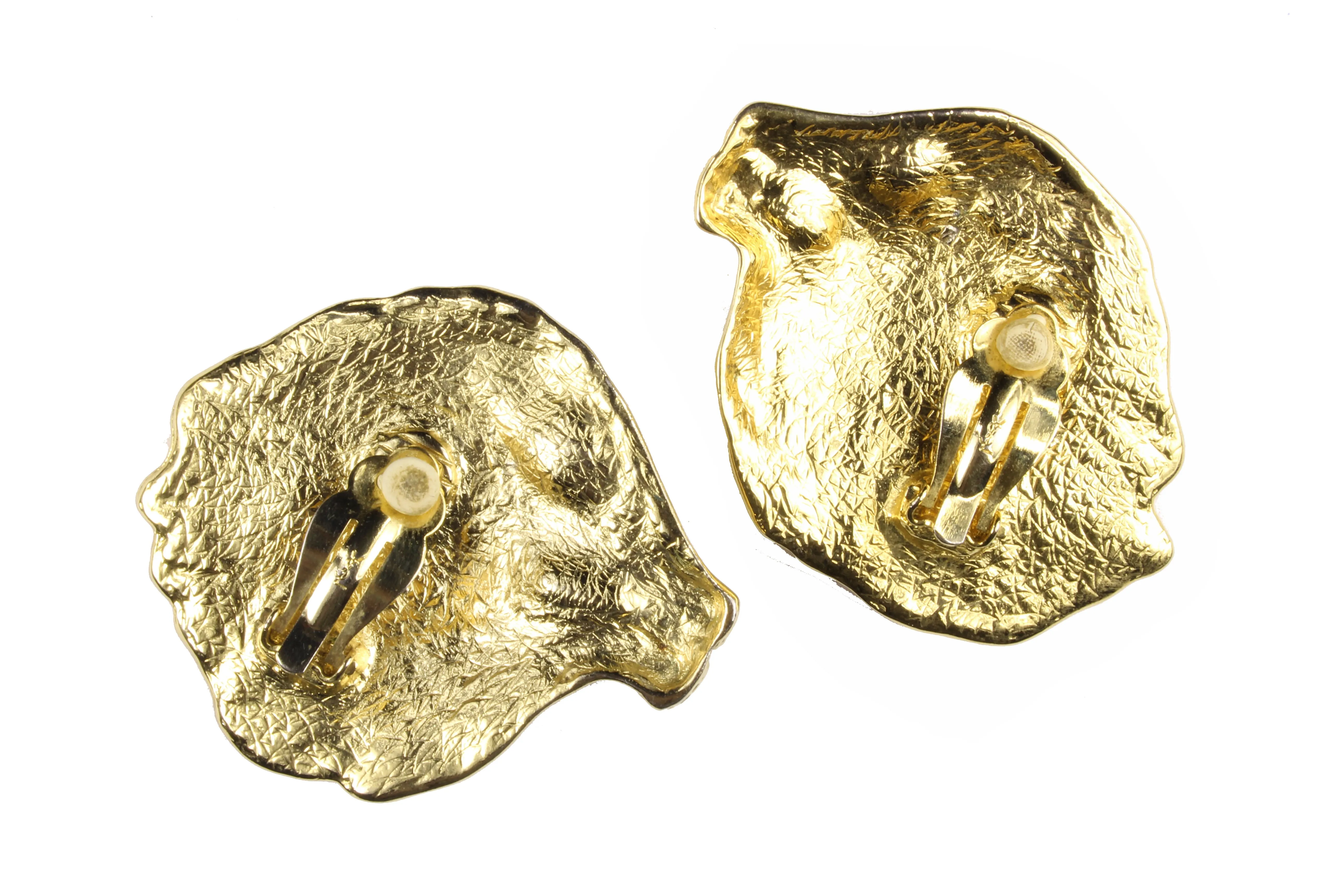 YVES SAINT LAURENT lion earrings