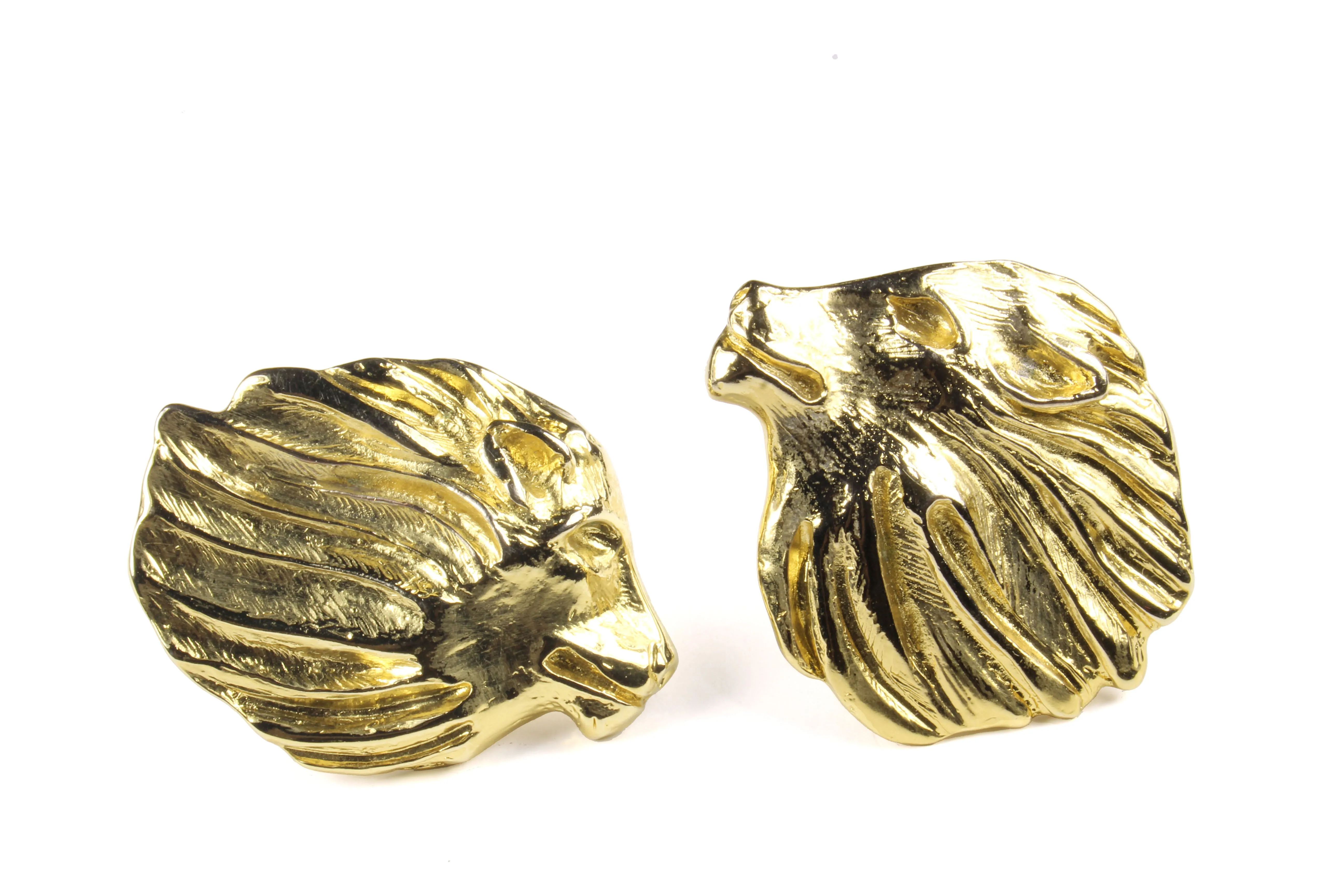 YVES SAINT LAURENT lion earrings