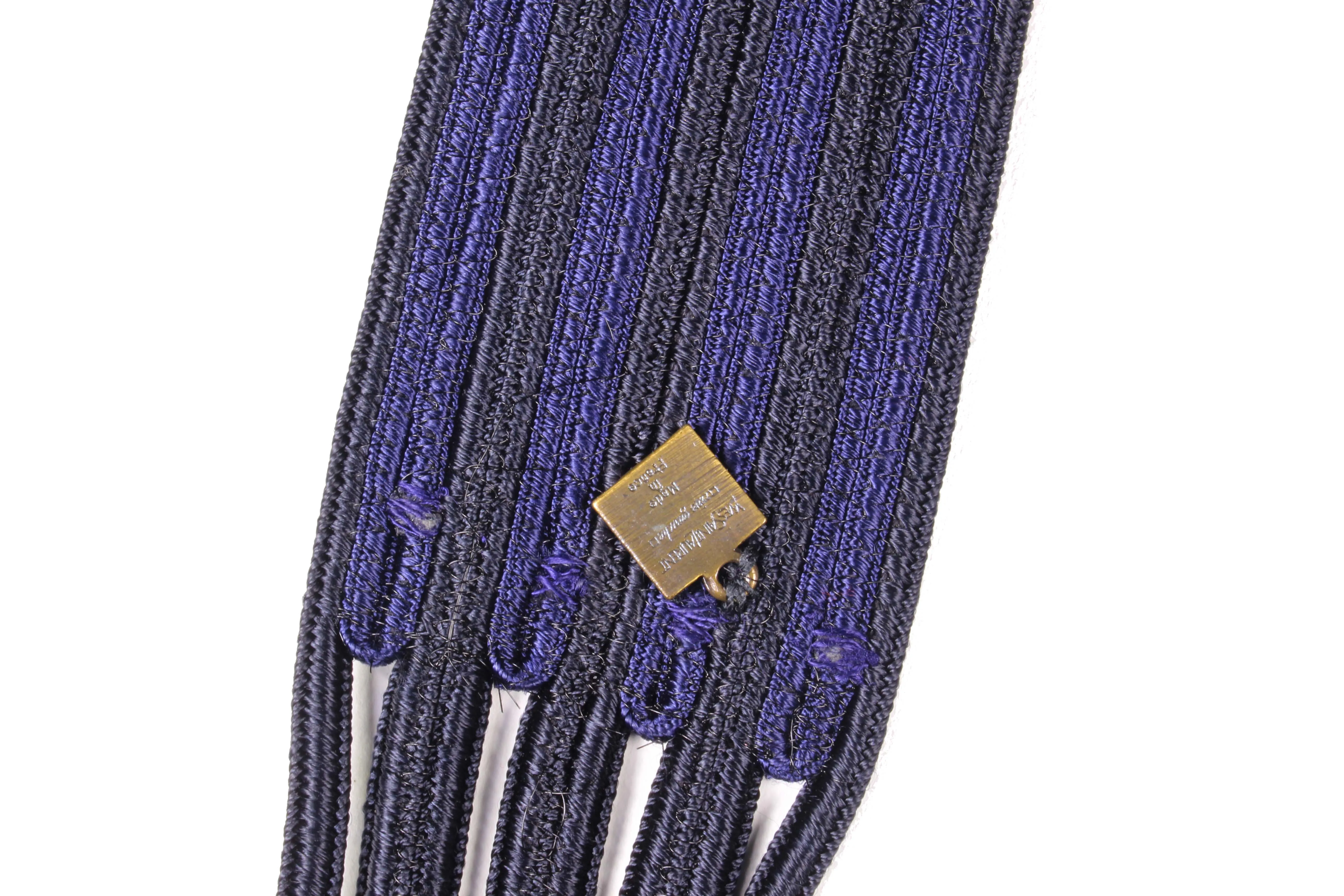 YVES SAINT LAURENT Rive Gauche passementerie belt