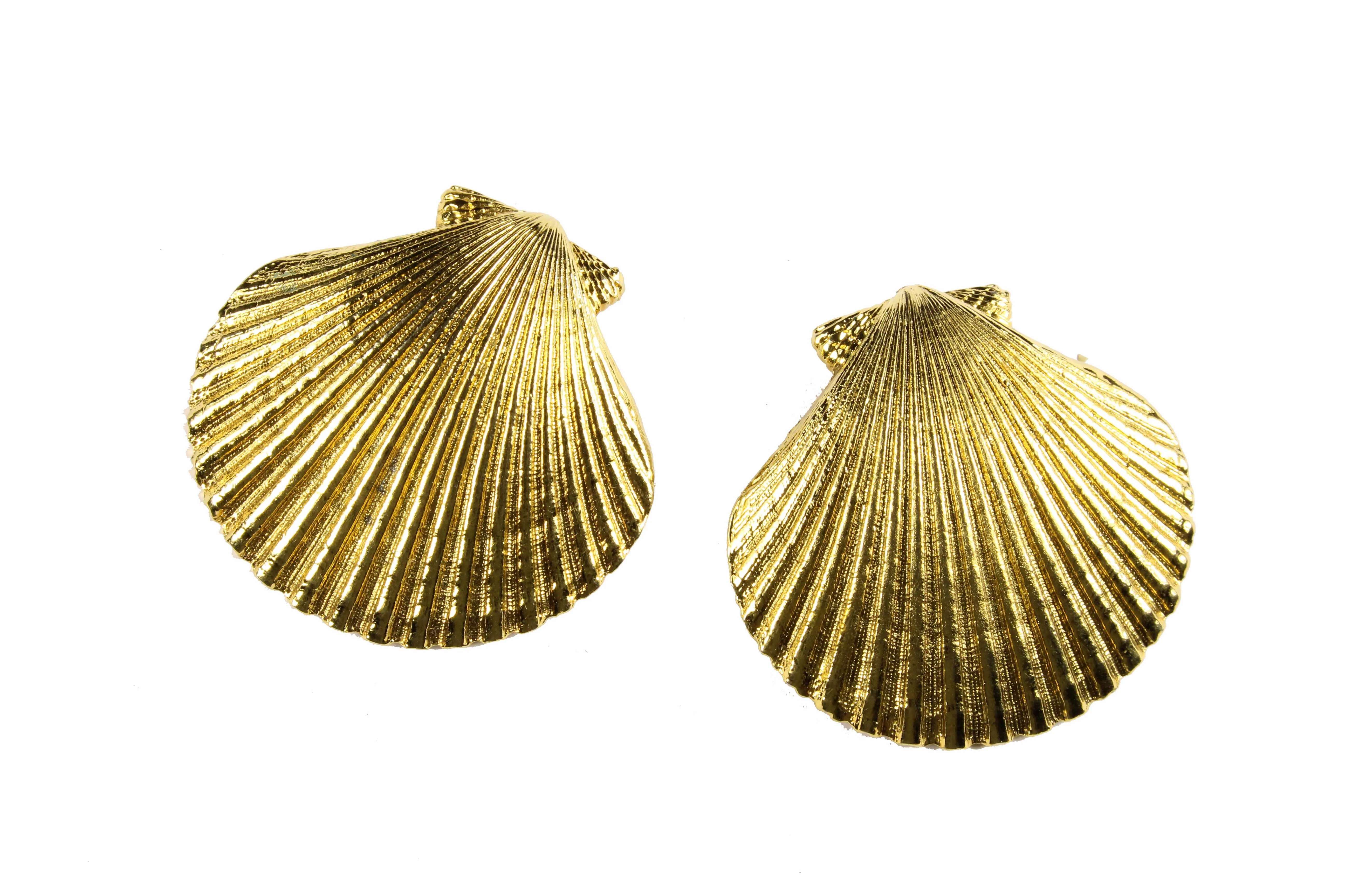 YVES SAINT LAURENT shell earrings